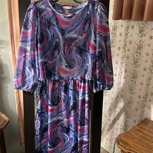 Vintage M.C.S. Paisley dress
